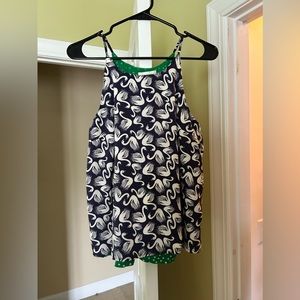 Anthropologie | Porridge | Swan pattern tank top